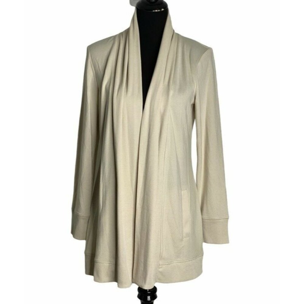 Denim & Co. Essentials‎ Womens Cardigan Sweater Bei